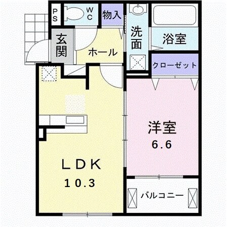 クレアガーデンＢの物件間取画像